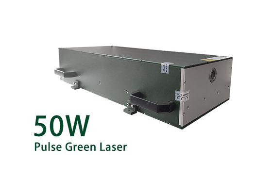 50W Yeşil Nanosaniye Lifi Lazerleri Mikro İşleme İşaretleme Kesimi için Tek Pulslu Lazer Kaynağı